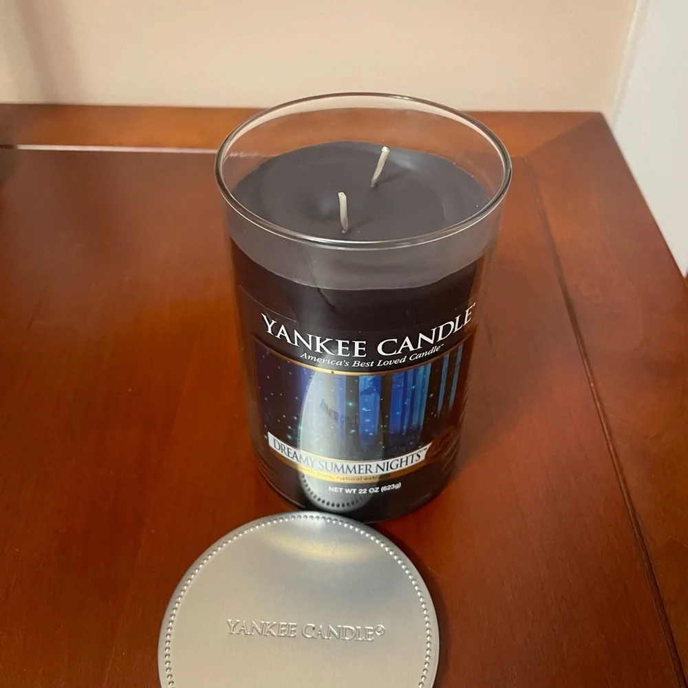 Yankee Candle DREAMY SUMMER NIGHTS Large Jar 2-Wick Candle Fresh 22 oz - Picture 2 of 8